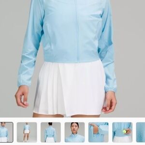 Lululemon Lightweight Water Repellent Tennis Jacket Size 6 Light Blue